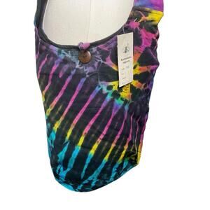 Kathmandu Imports Tie Dye Sling Bag Cotton Crossbody Hobo Boho Nepal